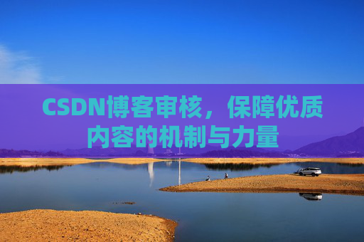 CSDN博客审核，保障优质内容的机制与力量